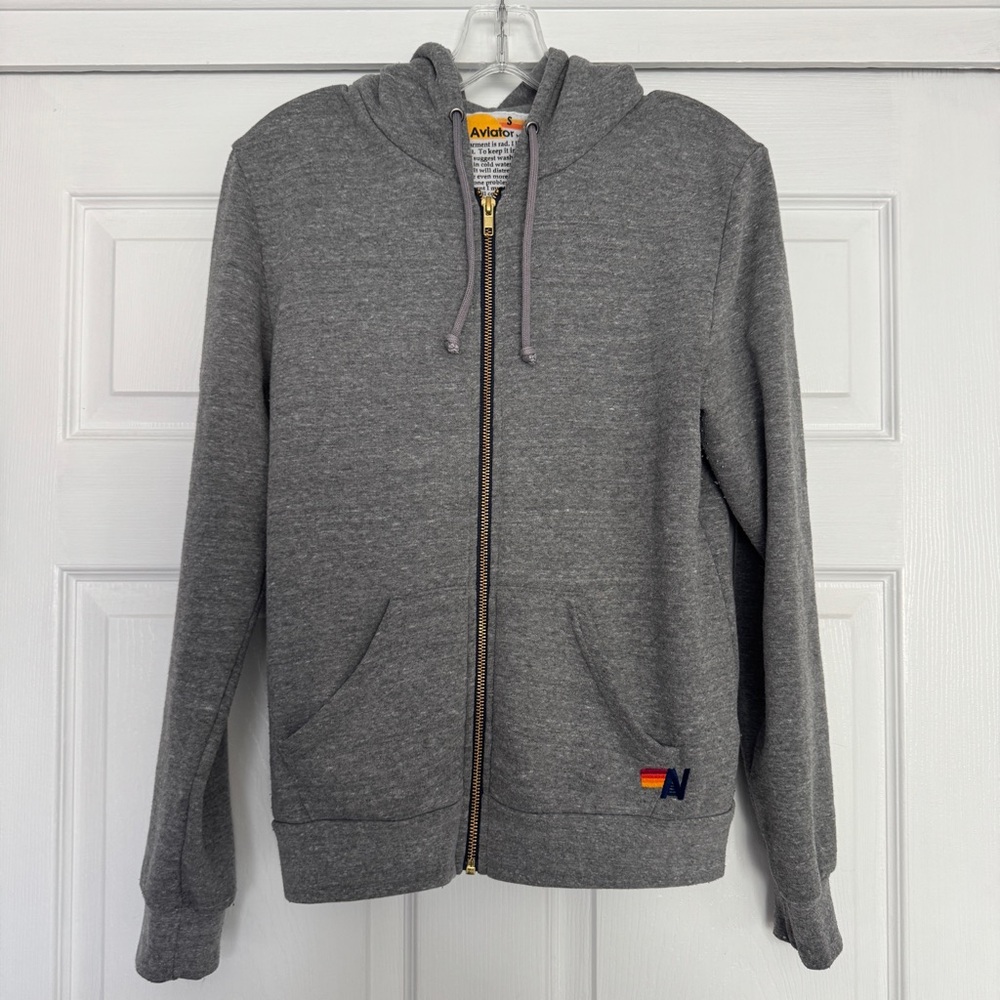 AVIATOR NATION | BOLT HOODIE - HEATHER GREY - SMALL